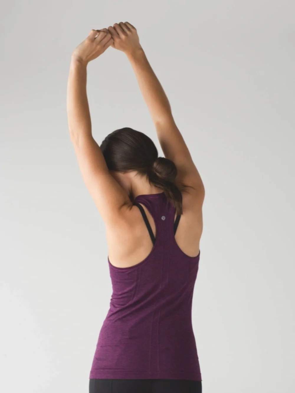 Lululemon Swiftly Tech Racerback Black / Chilled Grape Size 2